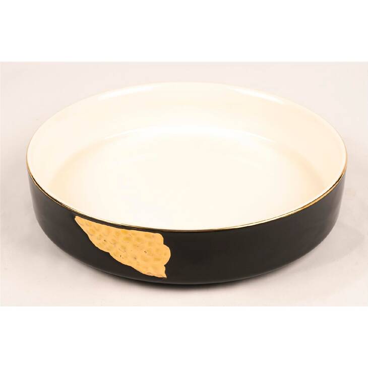 Tab.787 - Syh Gold Yuvarlak Porselen Servis Tabağı 26cm